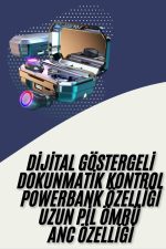 Bluetooth Kulaklık Android ve İOS Uyumlu ANC Özellikli Dijital Şarj Göstergeli - Görsel 2