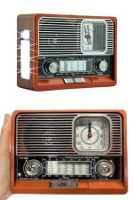 Nostaljik Vintage Radyo Taşınabilir Bluetooth Bağlantılı Hoparlör Radyo - Görsel 2