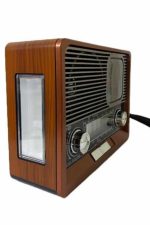 Nostaljik Vintage Radyo Taşınabilir Bluetooth Bağlantılı Hoparlör Radyo - Görsel 4