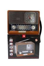 Nostaljik Vintage Radyo Taşınabilir Bluetooth Bağlantılı Hoparlör Radyo - Görsel 5