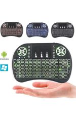 Işıklı Kablosuz Mini Klavye ve Dokunmatik Mouse Seti Türkçe Kablosuz - Görsel 3