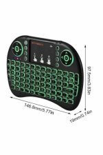 Mini Klavye Gaming Pc Playstation Ledli Mouse Rgb Mouse Bluetooth Usb - Görsel 4