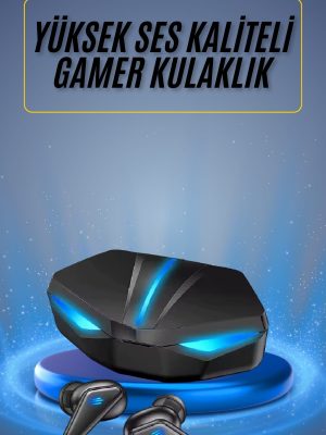 Oyuncu Kulaklığı Mikrofonlu Kablosuz Gaming Kulaklık Powerban Yüksek Ses Kaliteli