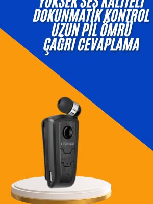 Mikrofonlu Makaralı Bluetooth Kulakiçi Kulaklık Android ve İOS Uyumlu