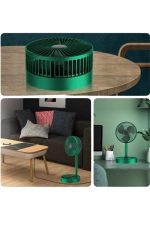 Katlanabilir Teleskopik Şarjlı Fan Masaüstü Soğutucu Vantilatör - Görsel 5