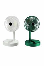 Katlanabilir Teleskopik Şarjlı Fan Masaüstü Soğutucu Vantilatör - Görsel 3