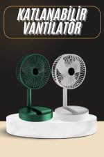 Katlanabilir Usb Şarjlı Masaüstü Soğutucu Mini Fan Telefon Tutucu