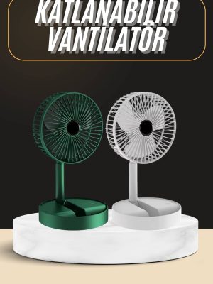 Katlanabilir Usb Şarjlı Masaüstü Soğutucu Mini Fan Telefon Tutucu