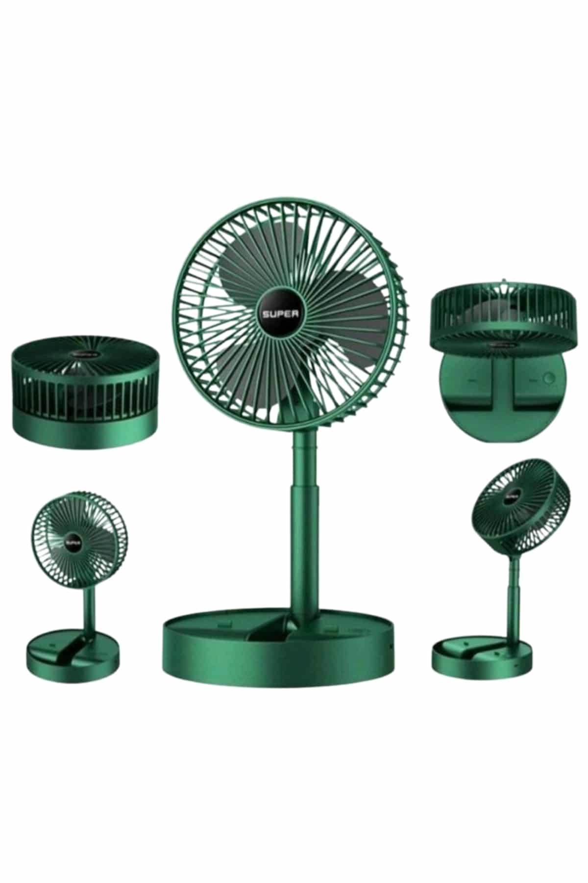 1215244_3-18.jpg Katlanabilir Usb Şarjlı Masaüstü Soğutucu Mini Fan Telefon Tutucu - Görsel 3