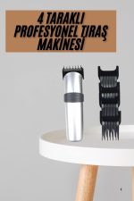 Yeni Nesil Profesyonel Şarjlı Saç Sakal Tıraş Makinesi Ayarlanabilir 4 Taraklı