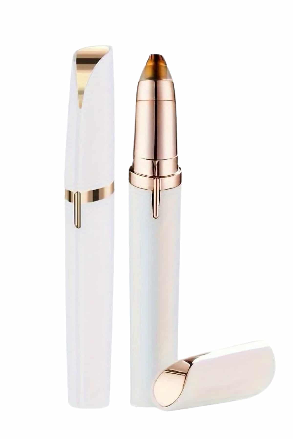 1215252_8-14.jpg Unısex Şarjlı Kaş Bıyık Alma Epilatörü Hassas Ciltlere Özel Acısız - Görsel 3