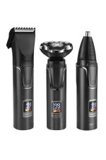 Yüksek Performanslı 3 Başlıklı Profesyonel Şarjlı Islak ve Kuru Kullanıma Uygun - Görsel 3