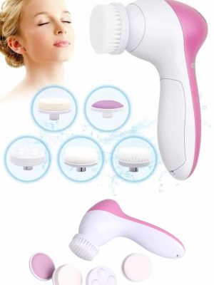 5 Başlıklı Cilt Temizleme Cihazı Ultra Kaliteli Yumuşak Kırşıklık Karşıtı