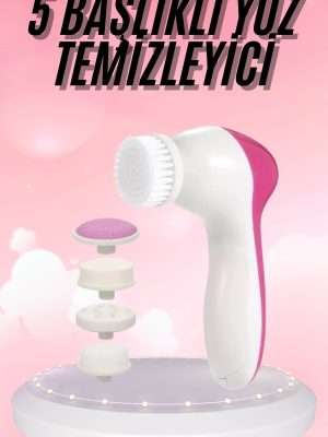 5 Başlıklı Titreşimli Cilt Temizleme Seti Canlandırıcı ve Onarıcı