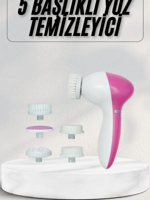 Cilt Temizleme ve Masaj Aleti 5 Başlıklı Akne ve Sivilce Önleyici