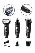 Tıraş Makinesi 3 Başlıklı T Başlıklı Hassas Ciltlere Özel Saç Sakal Vücut Kulak ve Burun - Görsel 5