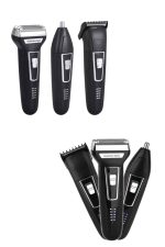 Tıraş Makinesi 3 Başlıklı T Başlıklı Hassas Ciltlere Özel Saç Sakal Vücut Kulak ve Burun - Görsel 3