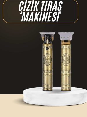 Tıraş Makinesi Şarjlı Çizik Tıraş Paslanmaz Çelik Bıçaklı 4 Taraklı