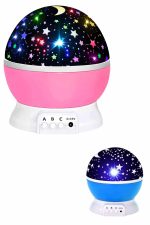 Renkli Yıldızlı Gökyüzü Projeksiyon Gece Lambası Pilli ve USB Kablolu - Görsel 5