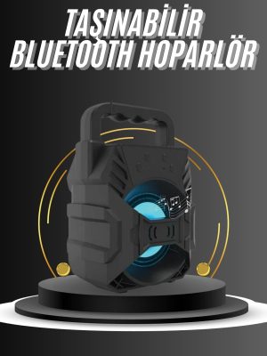 Kablosuz Bluetooth Hoparlör Ses Bombası RGB Işıklı Taşınabilir Yüksek Ses Kaliteli
