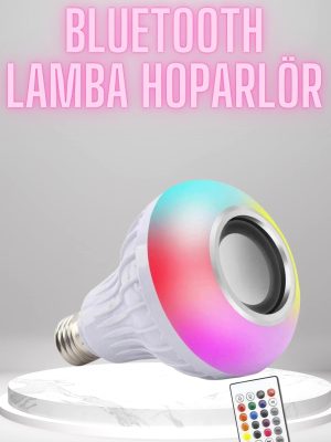 Bluetooth Hoparlör Akıllı Rgb Led Işık Renk Değiştirme Ses Bombası Ampül Görünümlü