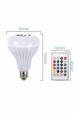 Bluetooth Hoparlör Akıllı Rgb Led Işık Renk Değiştirme Ses Bombası Ampül Görünümlü - Görsel 4