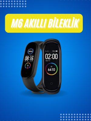 Akıllı Uyumlu Bileklik M6 Adımsayar Spor Modları Çağrı Görme Türkçe Menü