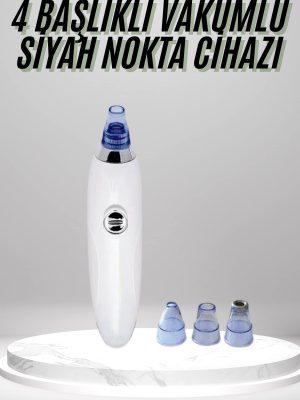 4 Başlıklı Pilli Vakumlu Siyah Nokta Temizleyici Akne Ve Sivilce Önleyici