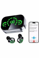 Kablosuz Bluetooth Kulaklık Çift Telefon Destekli Powerbankli Dijital Göstergeli - Görsel 3