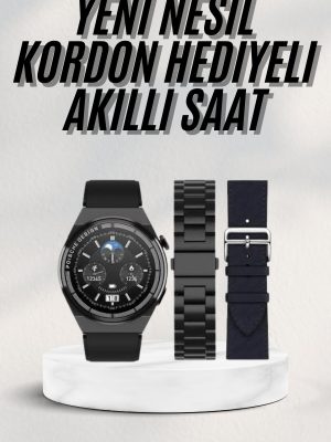 En Çok Tercih Edilen Akıllı Saat Amoled Ekran Nabız Sensörü GPS Uyumlu Adımsayar