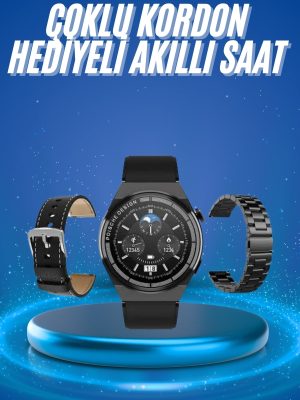 Çoklu Kordon Hediyeli Akıllı Saat Çağrı Cevaplama Müzik Dinleme Dokunmatik Ekran