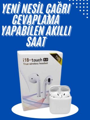 Yeni Nesil Çift Mikrofonlu Dokunmatik Kablosuz Bluetooth Kulaklık