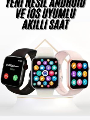 Akıllı Saat Uyku ve Sağlık Takibi Arama Cevaplama 44 MM Amoled Ekran