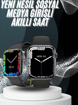Yeni Model Akıllı Saat Dokunmatik Ekran Unisex Amoled Ekran 44 mm