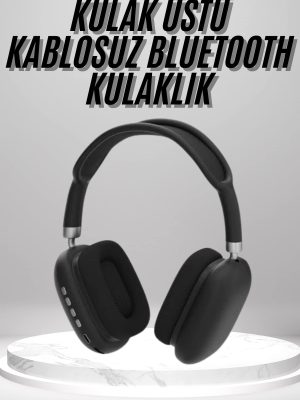Kulak Üstü Kablosuz Bluetooth Kulaklık Yumuşak Süngerli SD Kart Girişli