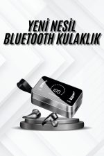 TWS Bluetooth Kulaklık Kablosuz Uzun Pil Ömrü Dijital Göstergeli Powerbank
