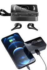 TWS Bluetooth Kulaklık Kablosuz Uzun Pil Ömrü Dijital Göstergeli Powerbank - Görsel 4