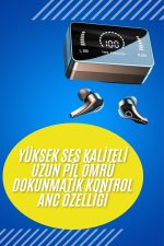 Bluetooth Kulaklık Anc Özelliği Powerbank Özelliği Aynalı Dijital Göstergeli - Görsel 2