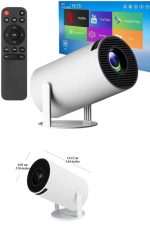 Sinema Projektörü Android HDMI USB WİFİ Ses Çıkışlı Ayaklı Projeksiyon Taşınabilir - Görsel 3