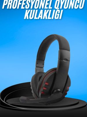 Oyuncu Kulaklığı Kulak Üstü Kablolu Gaming Kulaklık Mikrofonlu ANC Özelliği