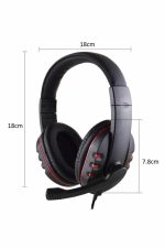 Oyuncu Kulaklığı Kulak Üstü Kablolu Gaming Kulaklık Mikrofonlu ANC Özelliği - Görsel 4