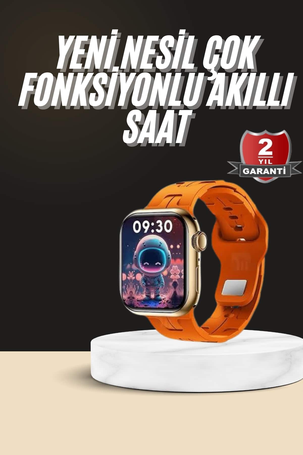 1215357_1-136.jpg Akıllı Saat Android ve İOS Uyumlu Plastik Kordon Yeni Nesil - Görsel 1