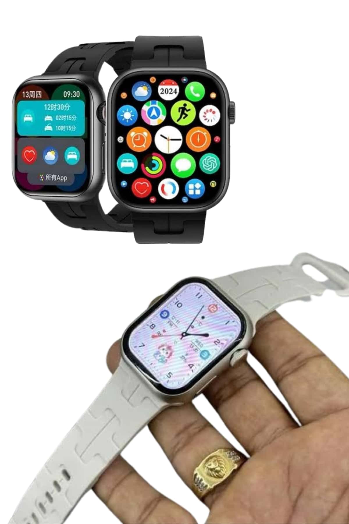 1215357_5-135.jpg Akıllı Saat Android ve İOS Uyumlu Plastik Kordon Yeni Nesil - Görsel 5