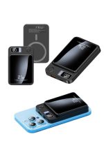 Taşınabilir Şarj Magsafe Powerbank 10.000 mAh Hızlı Şarj Led Göstergeli Kablosuz - Görsel 3