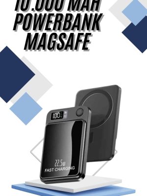 Magsafe Powerbank 10.000 mAh 22.5 Watt Hızlı Şarj Göstergeli Kablosuz Taşınabilir Şarj
