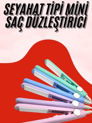 Seyahat Tipi Taşınabilir Saç Düzleştirici Saç Şekillendirici Yüksek Isı Ayarlı