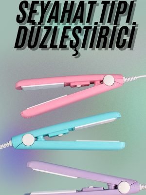 Mini Düzleştirici Seramik Kaplama Seyahat Tipi Elektriklenme Karşıtı