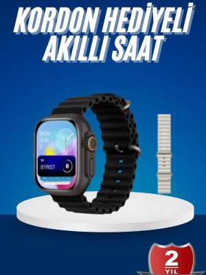 Ultra Akıllı Saat 49 Mm Çift Kordonlu Arama Cevaplama Bluetooth Bağlantılı