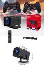 Projektör Siyah Android Taşınabilir Sinema Projeksiyon Wifi Destekli En Güncel Sürüm Akıllı - Görsel 4