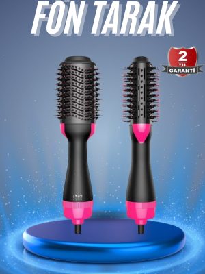 Saç Kurutma Makinesi Saç Düzleştirici Fön Tarak Isı Ayarlı Sıkı Dişli